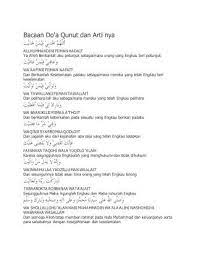 Artinya, hanya qunut nazilah yang bisa dibaca. Bacaan Doa Qunut Arab Latin Beserta Artinya Free Download Borrow And Streaming Internet Archive