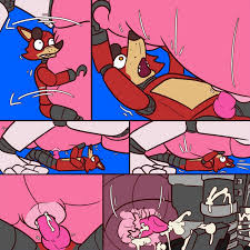 Mangle and Foxy's intense frottage