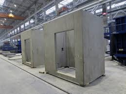 Distributing machine, equipped with automatic climbing mechanism, is fixed within the elevator shaft; Concrete Plant Precast Technology