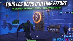 Trouvez votre prochaine idée de. Defi Collecter Des Pieces Dans Les Iles A La Une Du Mode Creatif Defis D Ultime Effort