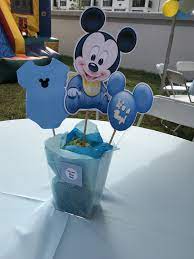 Mickey Mouse Baby Shower Centerpiece Mickey Mouse Baby Shower Disney Baby Shower Boy Baby Shower Centerpieces