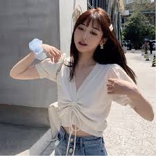 Top lua tamanho único ( veste do 36 ao 40) tecido: . Crop Top Women Ropa Summer Cute Aesthetic Tops Korean Sexy Femme Vegan Roupas Femininas Koszulki Damskie Clothes Pink Purple T Shirts Aliexpress