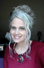 The bangs on the front side are unique for the style. Pin By Susan Yee On Hair Personal Style 2 Long Gray Hair Silver Hair Silver Haired Beauties