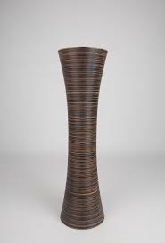 Leewadee Tall Big Floor Standing Vase For Home Decor 36 Inches Mango Wood Brown Large Floor Vase Floor Vase Tall Floor Vases