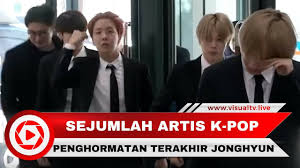 Jonghyun had died while transporting to the hospital, during cpr. Penghormatan Terakhir Untuk Jonghyun Shinee Youtube