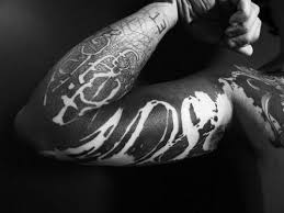Black And White Space Tattoo Half Sleeve Nice White Space Sleeve Tattoos Blackwork Tattoo Tattoos