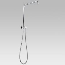 The shower height depends on various other needs and requirements of the users such as the ability to move the hands and other body parts comfortably when having a shower. Round Chrome Shower Station Without Shower Head And Handheld Shower Mywashroom Automatic Hand Dryer Sydney Hand Dryers Australia