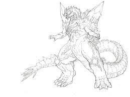 King ghidorah coloring pages btchash. Godzilla Coloring Pages Print Monster For Free