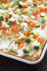 Pizza Aux Legumes Froids In 2020 Vegetable Pizza Recipes Cold Veggie Pizza Veggie Pizza Recipe