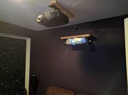 Question Instlling Benq W2000 On Shelf At A High Height Low Screen Avforums Ceiling Projector Modern Ceiling Fan Ceiling Lights