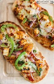 Paneer Naan Pizza Recipe How To Make Paneer Pizza Indian Food Recipes Vegetarian Indian Food Recipes Recipes