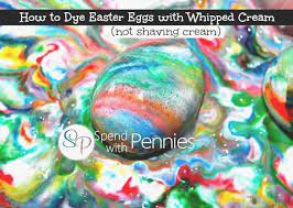 Dye Eggs With Whipped Cream Instead Of Shaving Cream