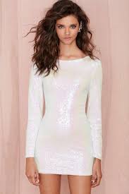 Glamorous Let It Snow Sequin Dress White Sequin Dress Fashion Sequin Dress