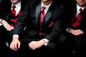 Black And Red Mens Suit Pin By Vince Czyzewski On Fun Groomsmen Pictures Groomsmen Attire Black Black Red Wedding Wedding Groomsmen