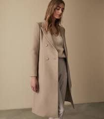 Camel coat in an oversized fit with with double breasted button detail. Reiss Heston Longline Double Breasted Coat In Camel From Reiss On 21 Buttons