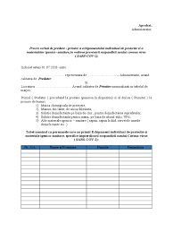 Prezentul proces verbal de predare/primire , a fost semnat azi. P V Predare Primire Echipament 1