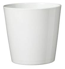 Free delivery and returns on ebay plus items for plus members. Glazed White Ceramic Plant Pot Dia 30cm Diy At B Q