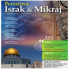 Berbicara isra' mi'raj, tentu bukan sekedar membicarakan peristiwa masa lalu atas sebuah peristiwa historis. Israk Mikraj Perjalanan Agung
