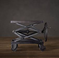 Industrial Scissor Lift Table Iron Lift Table Welding Table For Sale Restoration Hardware