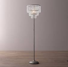 Rh Baby Child S Soho Crystal Floor Lamp Soho S Tiered Geometry And Lavish Crystals Evoke Art Deco Glamour Radiat Crystal Floor Lamp Crystal Floor Floor Lamp