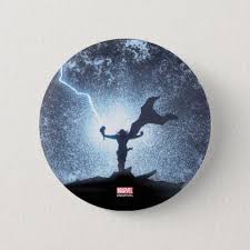 Thor Lightning Comic Panel Button Zazzle Com Comic Panels Avengers Art Thor