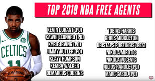 Suitors and predictions are based on background conversations with informed nfl personnel as well as an attempt to think along with clubs and players. Nba Free Agency 2019 Predictions By Carrington Gupte Medium