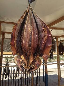 Tradicionales salazones de pescado, generada por IA