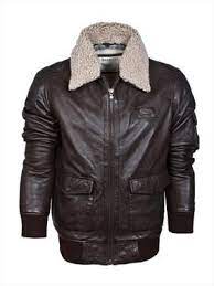 Barneys Vintage Authentic Bomber Leather Aviator Jacket Winter Jackets Leather Bomber Jacket Jackets