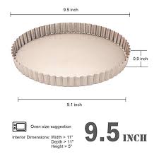 Amazon Com Chef Made Chefmade 9 5 Inch Tart Removable Loose Bottom Non Stick Carbon Steel Quiche Pan Fda Approved For Oven Baking Ch Quiche Pan Tart Baking
