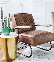 Amazonsmile Edloe Finch Ef Z4 Lc003 Anton Leather Accent Chair Industrial Modern Acce Leather Accent Chair Modern Accent Chair Accent Chairs For Living Room