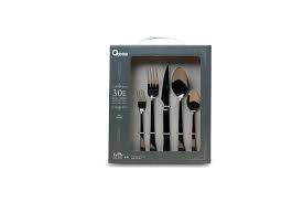 Setelah peralatan makan kering, giliran minyak zaitun yang disemprotkan. 30 Pcs Stainless Steel Cutlery Set Ox 7400bl Oxone World