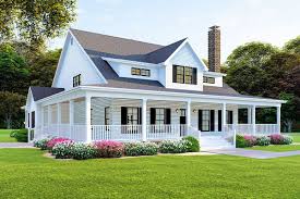 Porches that wrap around at least one side add lots of usable outdoor space. Plan 70608mk Modern Farmhouse Plan With Wraparound Porch Modern Farmhouse Plans Farmhouse Style House Porch House Plans