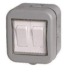 Find outdoor lighting at wayfair. Masterplug Ip55 10a Twin Exterior 2 Way Switch Grey Wickes Co Uk