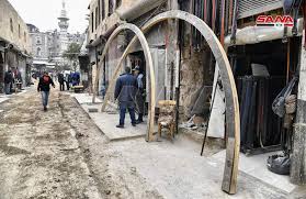 تأهيل سوق السروجية التاريخي بدمشق بحرفية عالية للحفاظ على معالمه  التراثية♥️🇸🇾 الصور نقلا عن وكالة الأنباء السورية سانا 🇸🇾