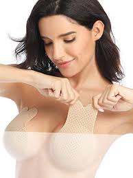 Plus Size Nipplecovers Adhesive Breathable Lift Breast Nu Bra - US ...