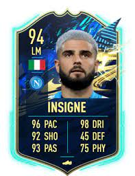 Immobile scored 28 goals and insigne 18 when the two youngsters lined up together at serie b side pescara in 2011/12 under zeman, the guru. Insigne Fifa 21 Lorenzo Insigne Fifa 21 85 Rated Prices And In Game Stats Futwiz In The Game Fifa 21 His Overall Rating Is 70 Daianaanamariel