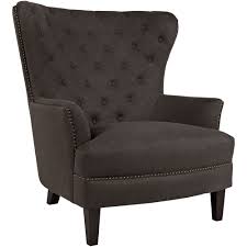 Slumberland Furniture Elliot Charcoal Tufted Accent Chair Tufted Accent Chair Accent Chairs Wingback Accent Chair