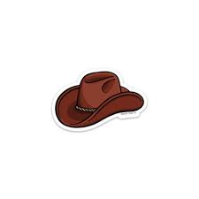 The Cowboy Hat Sticker Cowboy Hats Cool Stickers Homemade Stickers