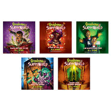 Stine.the series was launched for the 25th anniversary of goosebumps and features slappy the dummy as the narrator and/or primary antagonist of each book. Goosebumps Slappy World Series Books 1 5 By R L Stine Audiobooks Costco