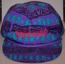Nintendo Pretendo Tribal 90s Baseball Cap Pump Up The Jams Hats Vintage Japanese Street Fashion