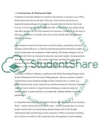 In a relationship there is a time a concept paper outlines the main objective of the research, why it is important and how it will be. Constructivism In The Classroom Essay Example Topics And Well Written Essays 1750 Words