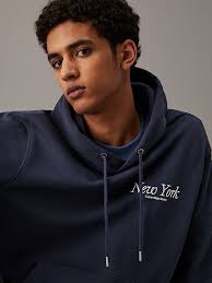 Relaxed New York Logo Hoodie Calvin Klein®