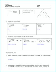 Calculating density and using density to calculate mass and volume of substances tutorial with worked examples of calculations for chemistry students. Graphing Density Worksheets Printable Worksheets And Activities For Teachers Parents Tutors And Homeschool Families
