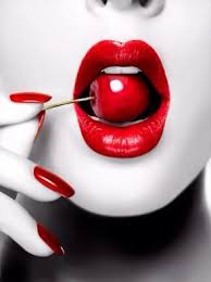 Black And White Red Lipstick Pin By Agnes Alexandre On Fabulous Lips Lip Art Cherry Lips Red Lips Color Splash