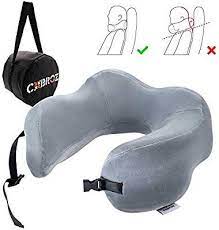 Amazon Com Cobroz Travel Pillow With Thin Back Design And Overlap For Head Neck Chin Support Best Memory Fo Travel Pillow Neck Pillow Travel Accessories
