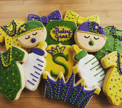 Baby gras cake topper / mardi gras baby shower / fat tuesday baby shower / baby shower cake topper bellsnberries. Mardi Gras Baby Cookies New Orleans Themed Baby Shower Jackie S Sweet Shapes