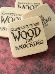 Knock On Wood Superstitious Wood For Knocking Etsy Knock On Wood Party Time Holiday Fun
