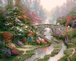 10% off most counted cross stitch charts and kits. Stillwater Bridge Limited Edition Canvas Thomas Kinkade Studios