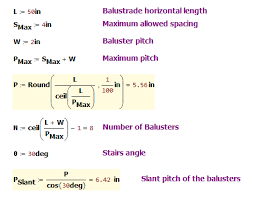 In this case, 72 divided by 12 equals 6. Layout Formula For A Balustrade Math Encounters Blog