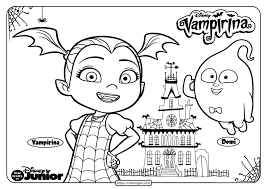 Free printable vampirina coloring pages for kids! Printable Vampirina Halloween Coloring Pages 02